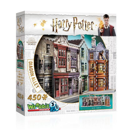 Rompecabezas Harry Potter 3D Callejón Diagon (450 piezas)