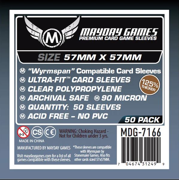 57x57 mm (50 Protectores) Mayday Premium