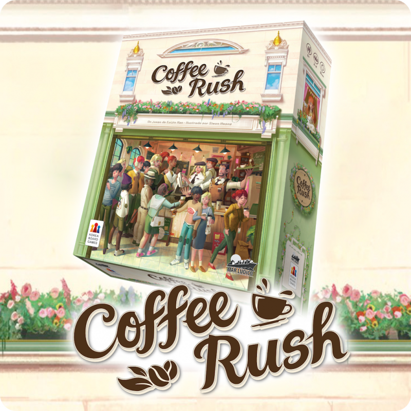 Coffee Rush (Es) Producto abierto, cartas protegidas.