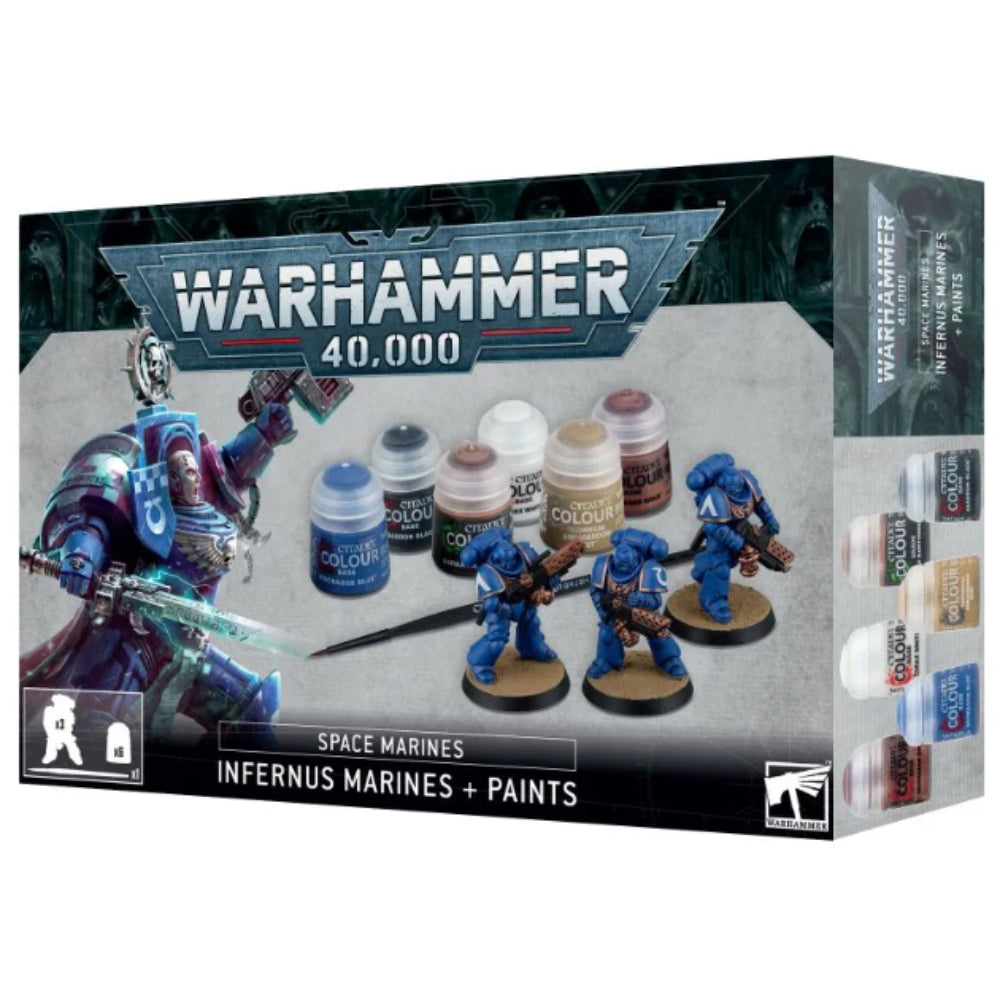 WH 40k: Space Marines Infernus Marines + Paints