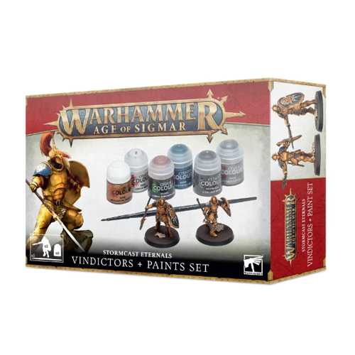 WH AOS: Stormcast Eternals Vindictors + Paint Set